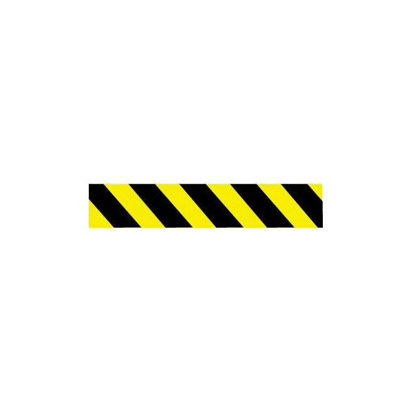 National Marker Co Printed Barricade Tape Yellow and Black Stripe